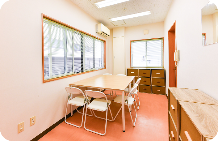 休憩スペースの写真